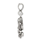 Sterling Silver Octopus Pendant with Intricate Tentacle Detail, Nautical Ocean Theme