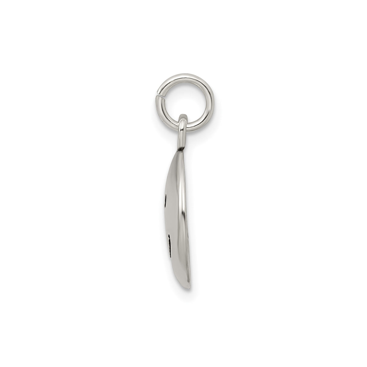 Sterling Silver Smiley Face Pendant Charm, Cutout Happy Face Design, Unisex Minimalist Jewelry