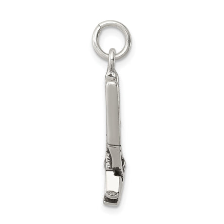 Sterling Silver Pliers Pendant, Adjustable Tool Charm for Mechanics and Craftsmen