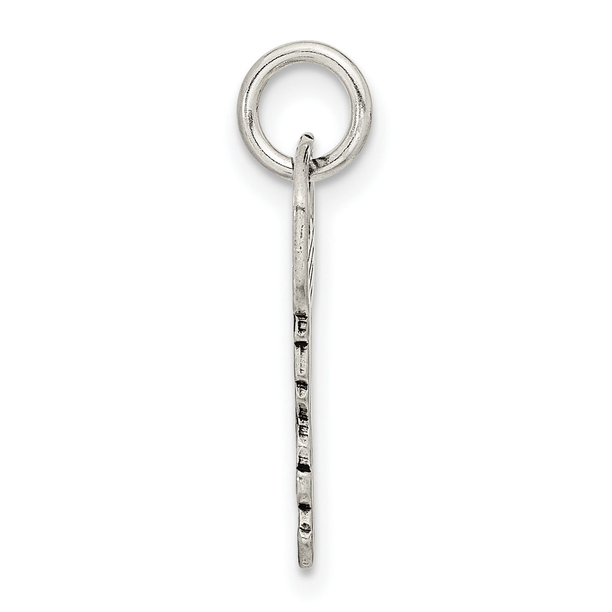 Antiqued Key Charm Pendant in Real 925 Sterling Silver