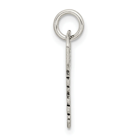 Antiqued Key Charm Pendant in Real 925 Sterling Silver
