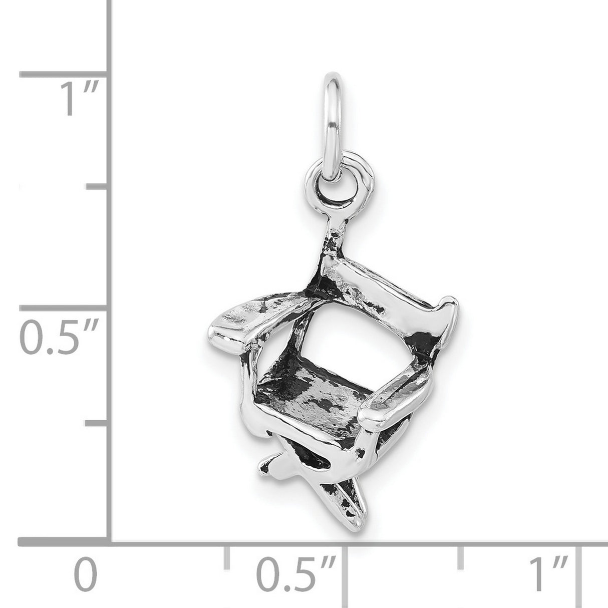 Sterling Silver Artist Palette Pendant Charm with Brush, Miniature Painter Jewelry for Art Lovers