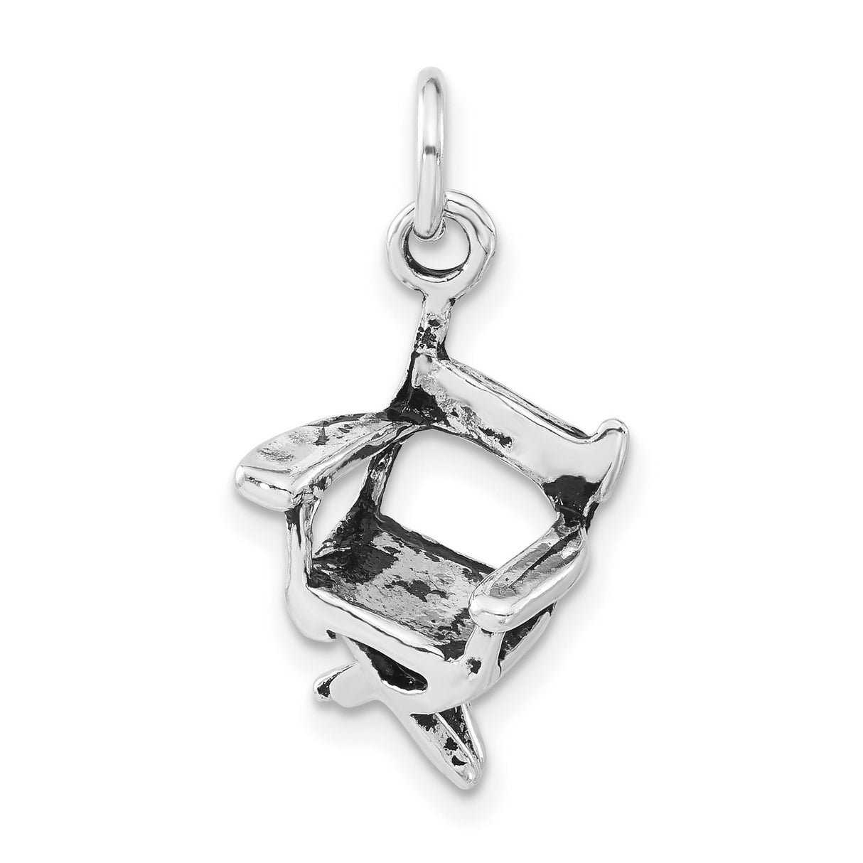 Sterling Silver Artist Palette Pendant Charm with Brush, Miniature Painter Jewelry for Art Lovers