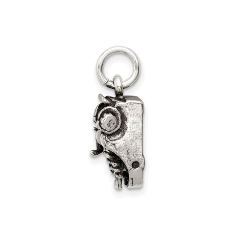 Sterling Silver Typewriter Pendant, Vintage Style Literary Jewelry for Writers and Journalists
