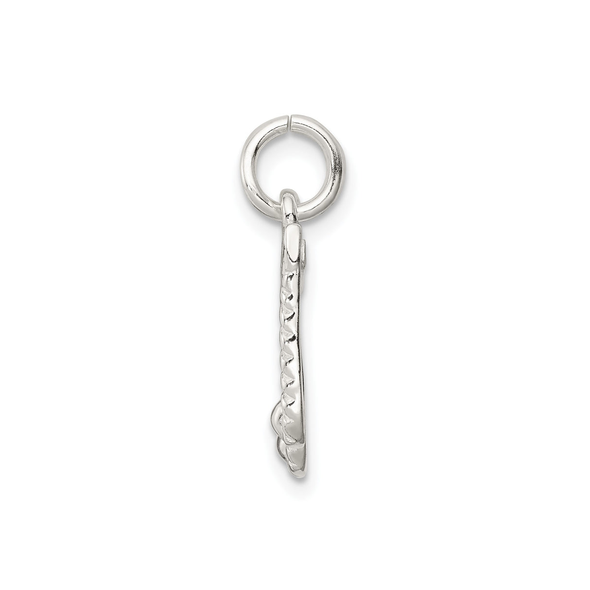 Sterling Silver Music Note Pendant, Textured Double Eighth Note Charm for Necklace or Bracelet