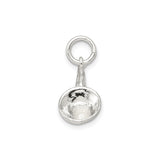 Sterling Silver French Horn Pendant with Coiled Tubing Detail, Music Jewelry for Musicians and Music Lovers