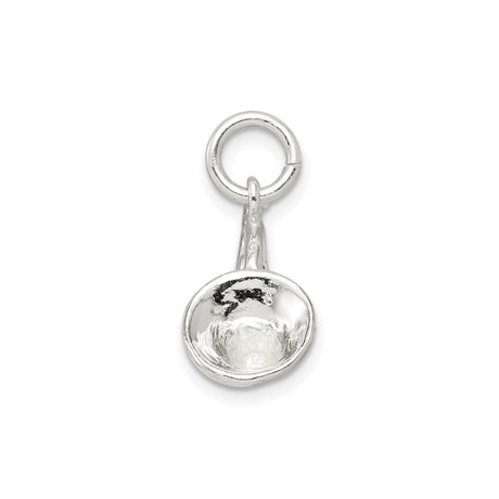 Sterling Silver French Horn Pendant with Coiled Tubing Detail, Music Jewelry for Musicians and Music Lovers