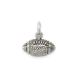 Sterling Silver Football Charm Pendant, Realistic Sports Jewelry for Athletes and Fans