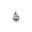 Sterling Silver Baseball Cap Pendant Charm, 3D Ballcap Design, Sports Jewelry for Fans