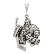 Sterling Silver Goalie Pendant with Ice Hockey Equipment Pose for Men, Women, and Youth Fans