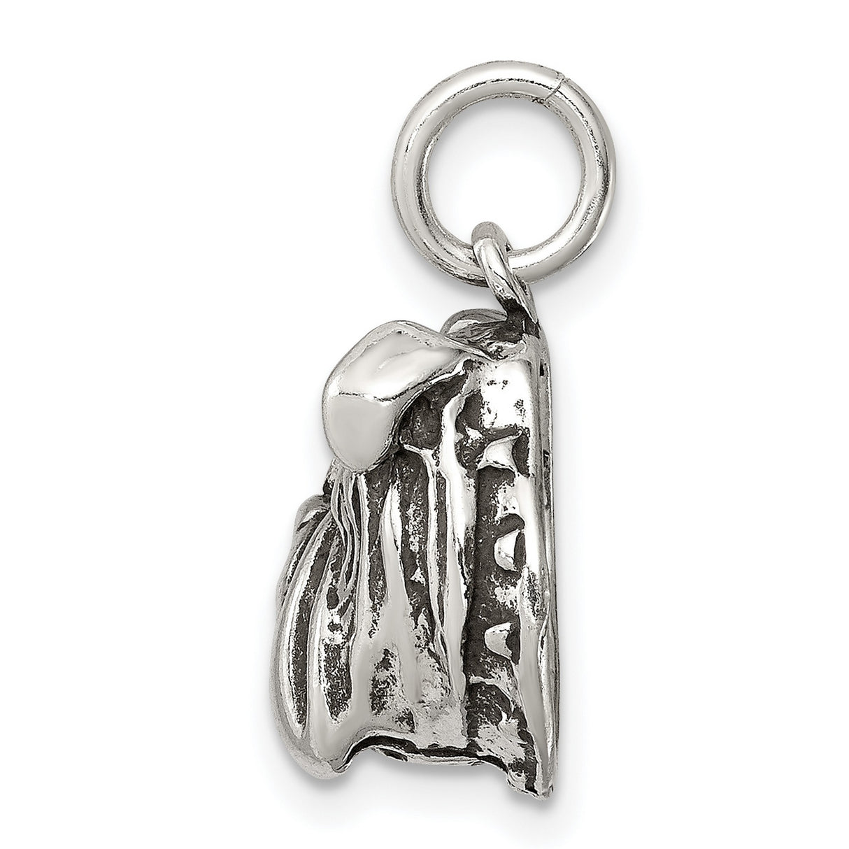 Sterling Silver Bulldog Head Pendant, Realistic Dog Lover Charm, Unisex Pet Breed Jewelry