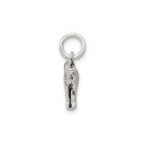 Sterling Silver Donkey Charm Pendant, Realistic 3D Farm Animal Jewelry, Equestrian Style