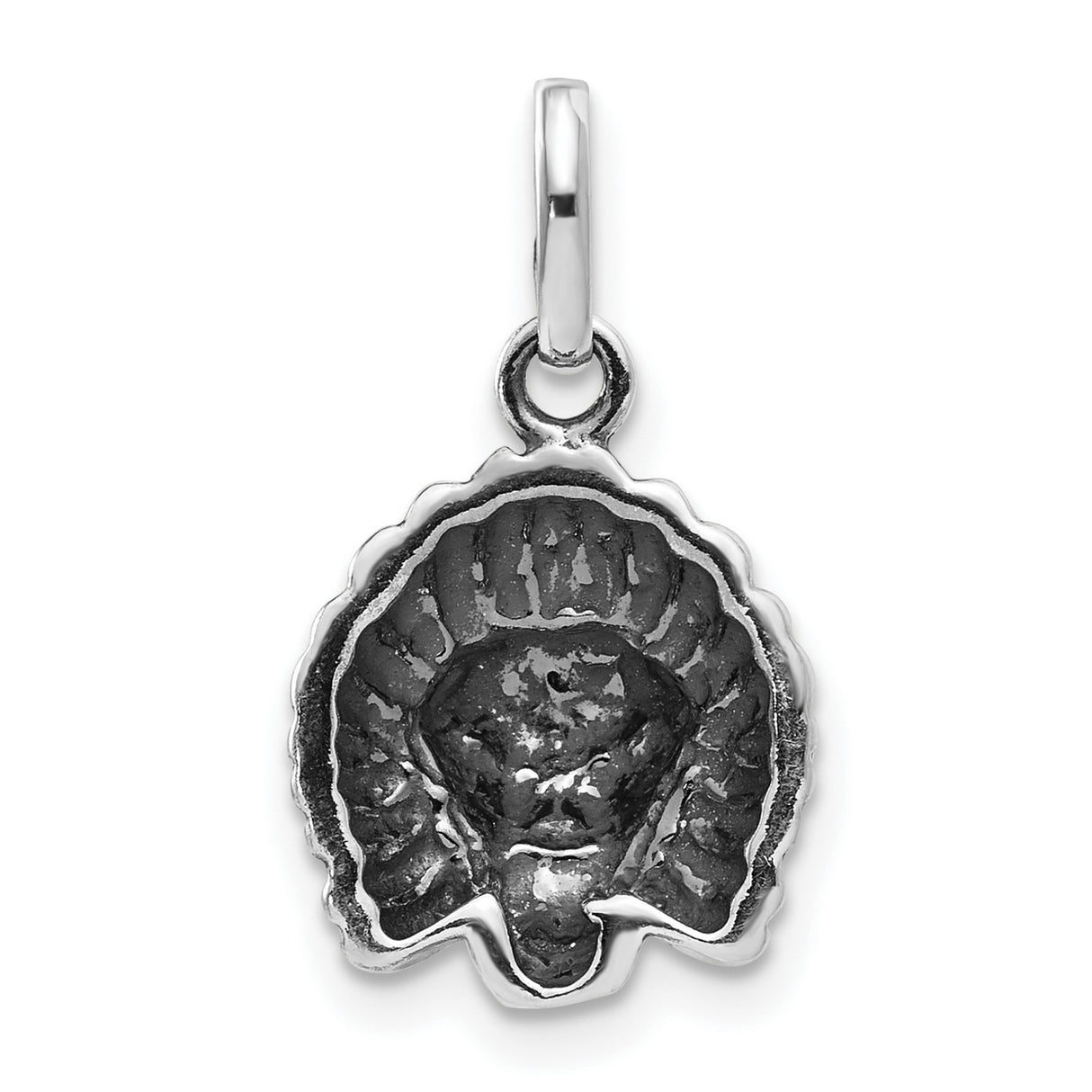 Male Lion Head Mane Charm Pendant in Real 925 Sterling Silver