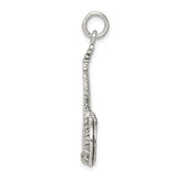 Sterling Silver Banjo Pendant, Realistic Instrument Design, Folk Style Music Charm