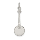 Sterling Silver Banjo Pendant, Realistic Instrument Design, Folk Style Music Charm