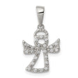 CZ Angel Charm Pendant in Real 925 Sterling Silver