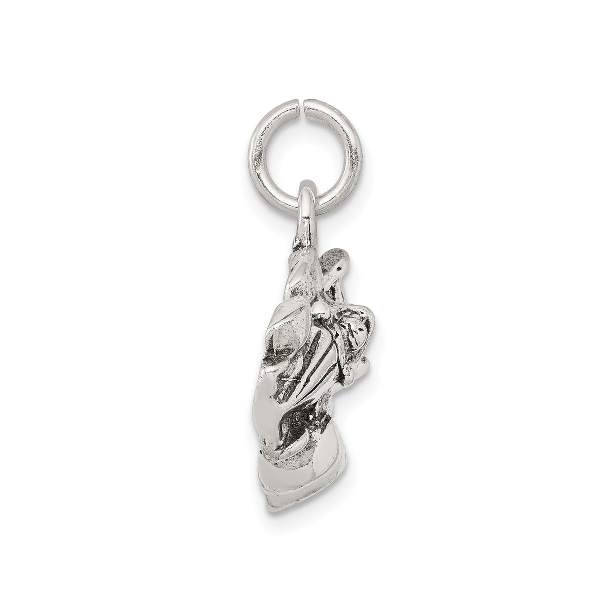 Sterling Silver Race Car Pendant with Formula One Driver Detailing, Motorsport Theme