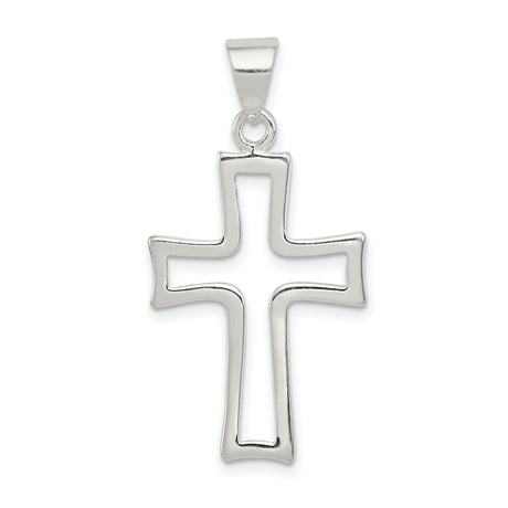 Cross Charm Pendant in Real 925 Sterling Silver