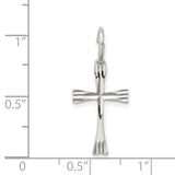 Cross Charm Pendant in Real 925 Sterling Silver