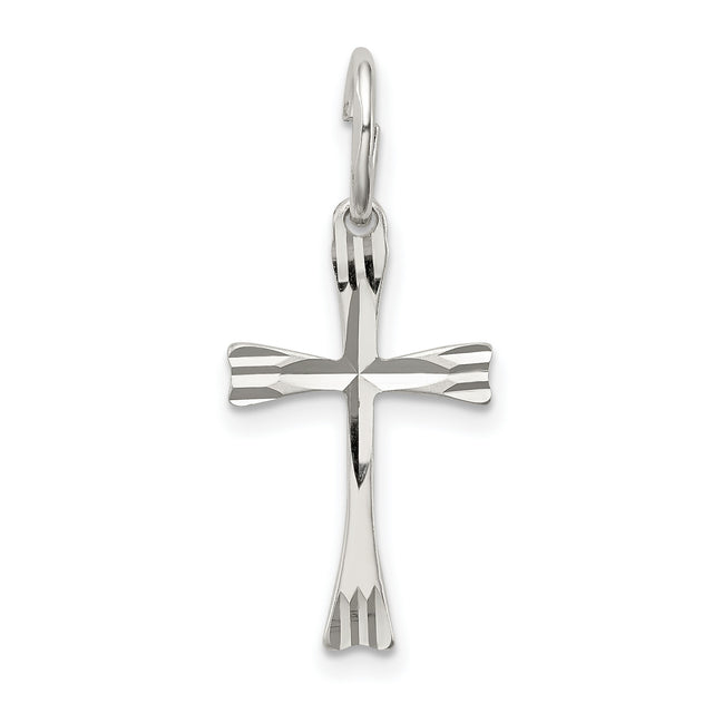 Cross Charm Pendant in Real 925 Sterling Silver