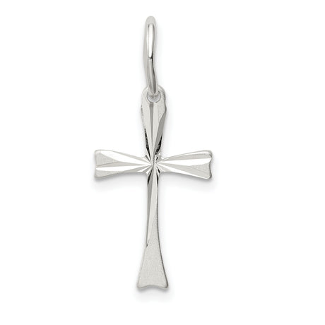 Cross Charm Pendant in Real 925 Sterling Silver