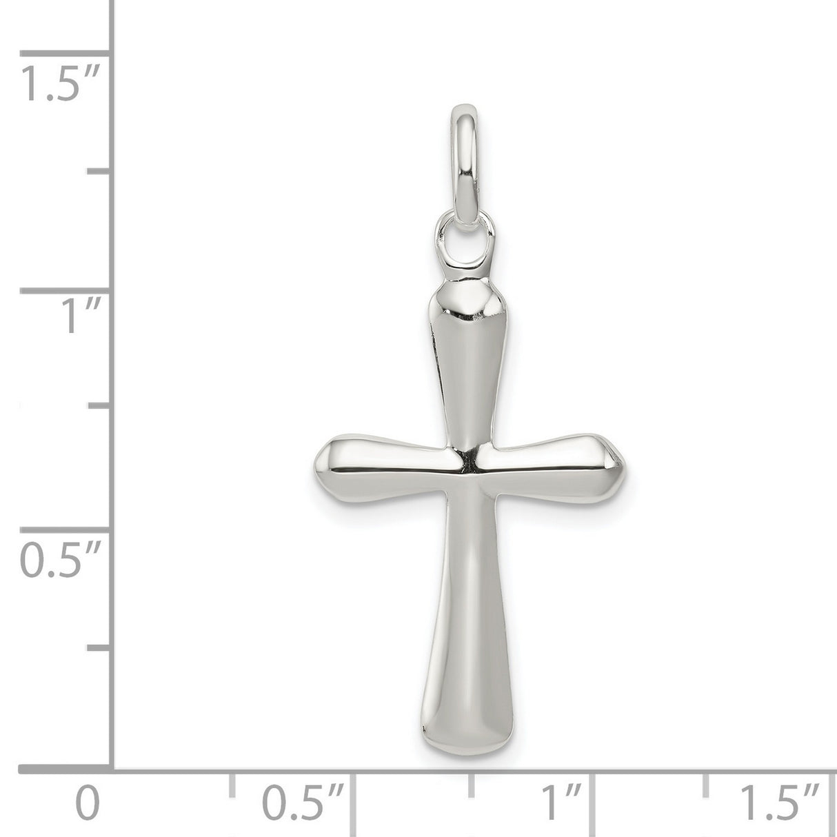 Cross Charm Pendant in Real 925 Sterling Silver