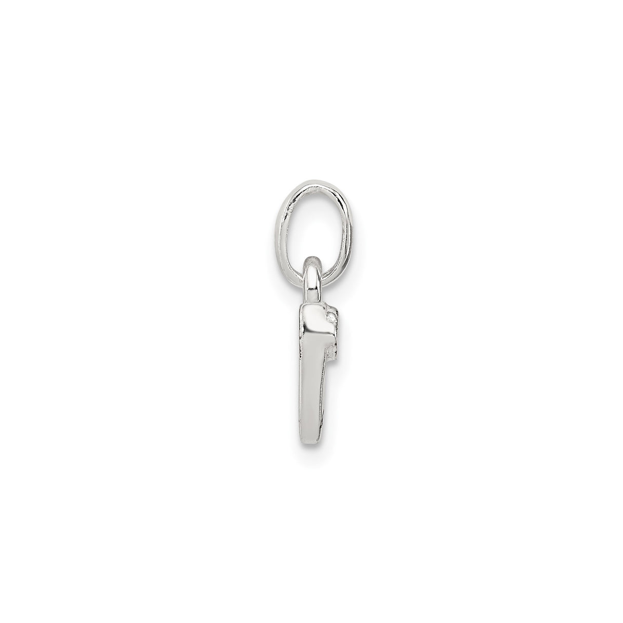 Sterling Silver Letter N Pendant with Pink Enamel Flower, Floral Initial Charm for Women