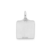 Sterling Silver Birth Certificate Pendant with Blue Enamel, Heart and Bow Design for Women