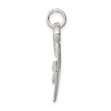 Sterling Silver Scissors Pendant Charm, Realistic Craftsmanship Symbol, Ideal for Hairstylists or Crafters