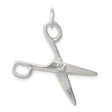 Sterling Silver Scissors Pendant Charm, Realistic Craftsmanship Symbol, Ideal for Hairstylists or Crafters