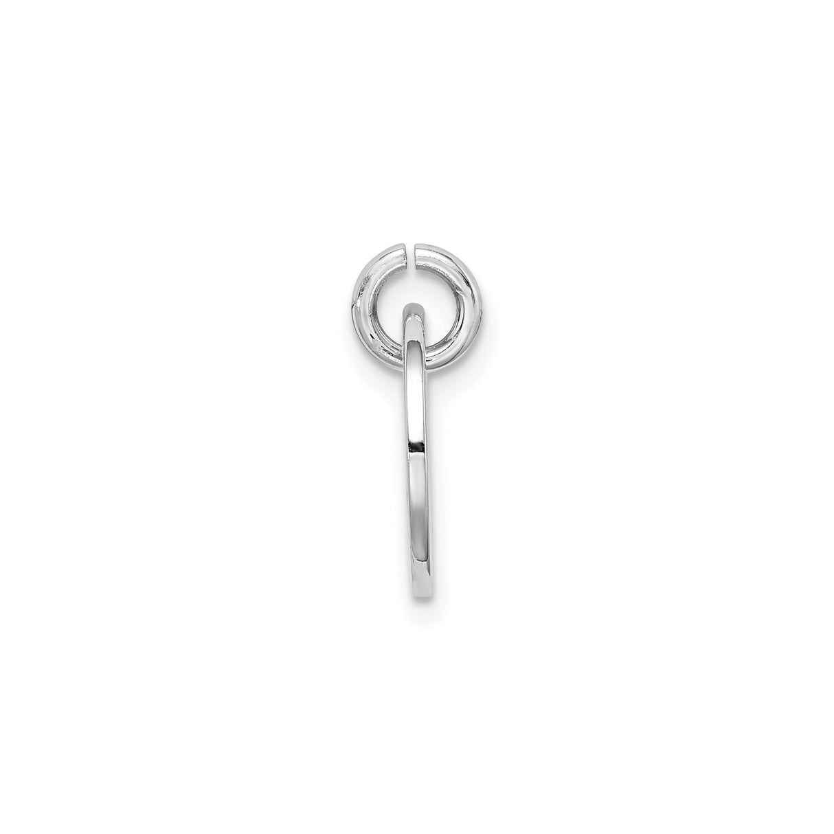 Sterling Silver Round Pendant with Mad Love Message, Modern Minimalist Charm