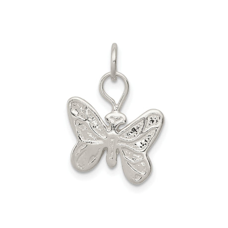 Sterling Silver Butterfly Pendant with Wings, Symbolic Nature Charm Representing Transformation