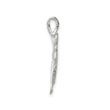 Sterling Silver Pendant with Scissors and Comb Charm, Hair Stylist Jewelry