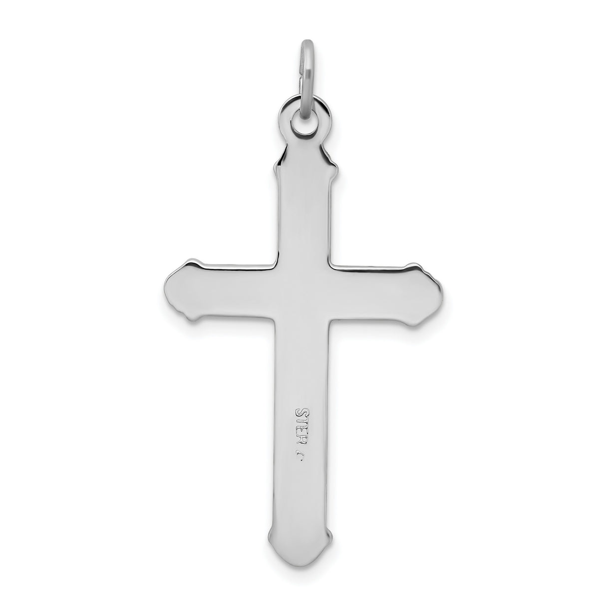 Criss Cross Design Cross Charm Pendant in Real 925 Sterling Silver