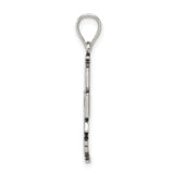 Sterling Silver Crucifix Pendant with Caravaca Double Cross and Angel Detail