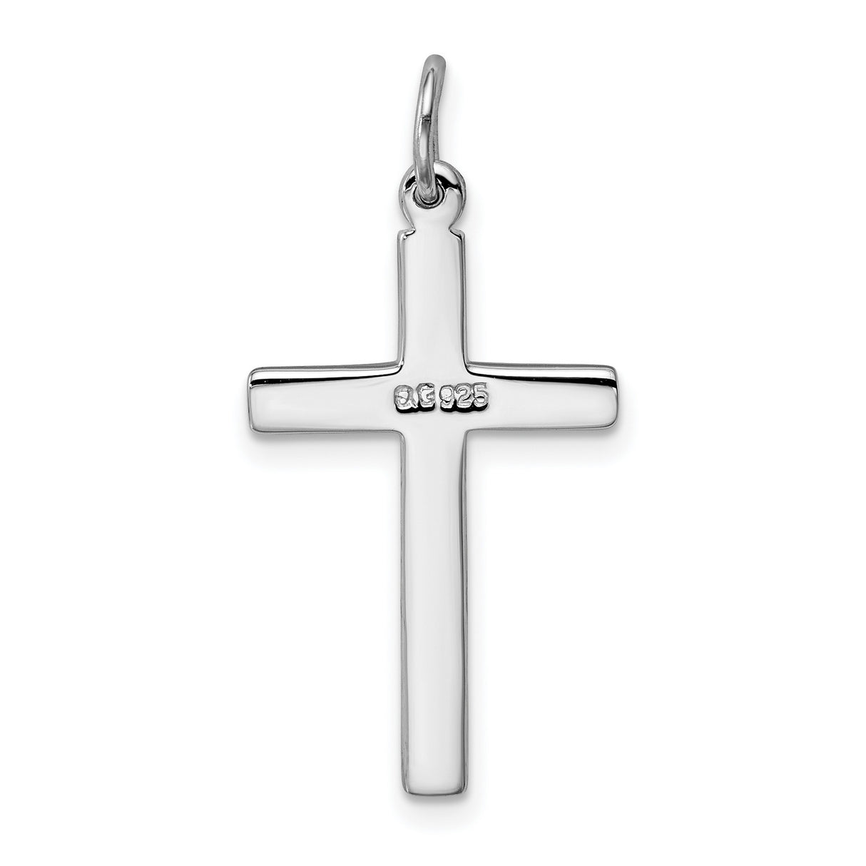 Cross Charm Pendant in Real 925 Sterling Silver