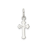 Sterling Silver Cross Pendant, Minimalist Spiritual Design for Men and Women