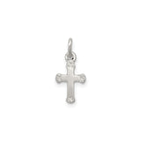 Sterling Silver Cross Pendant, Minimalist Spiritual Design for Men and Women