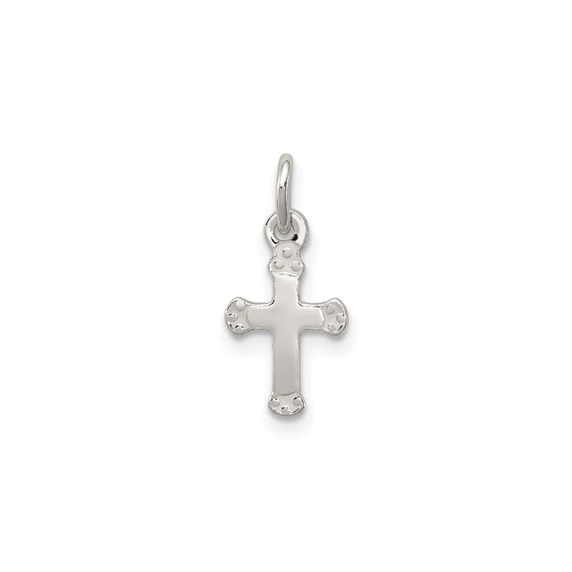Sterling Silver Cross Pendant, Minimalist Spiritual Design for Men and Women
