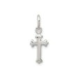 Sterling Silver Cross Pendant with Fleur de Lis Gothic Design for Men and Women