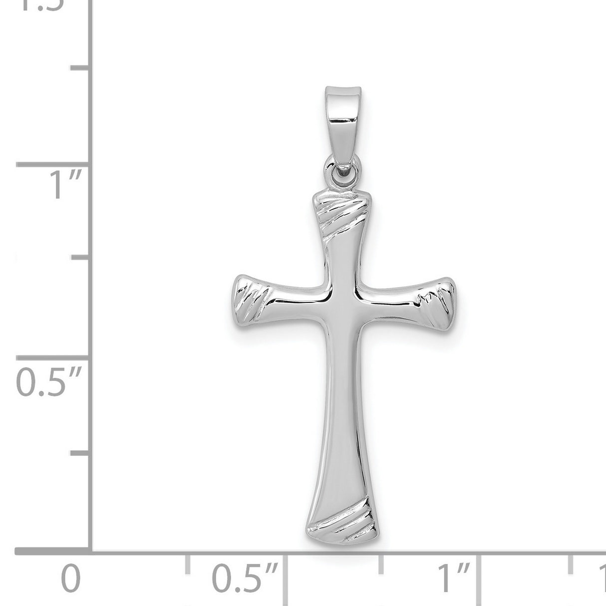 Cross Charm Pendant in Real 925 Sterling Silver