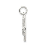 Sterling Silver Cowboy Boot and Horseshoe Pendant, Western Rodeo Charm Jewelry