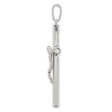 Sterling Silver Crucifix Cross Pendant with Jesus Figure and Modern Sacred Design
