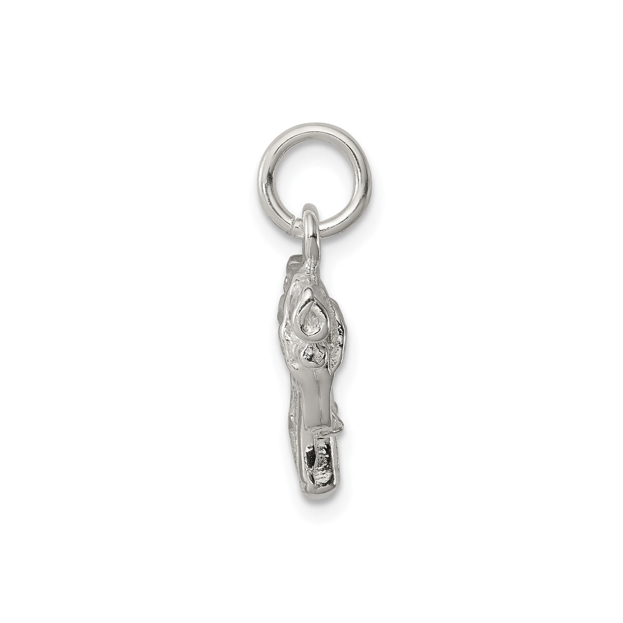 Sterling Silver Revolver Gun Pendant, Western Handgun Charm for Men, Biker Style Jewelry