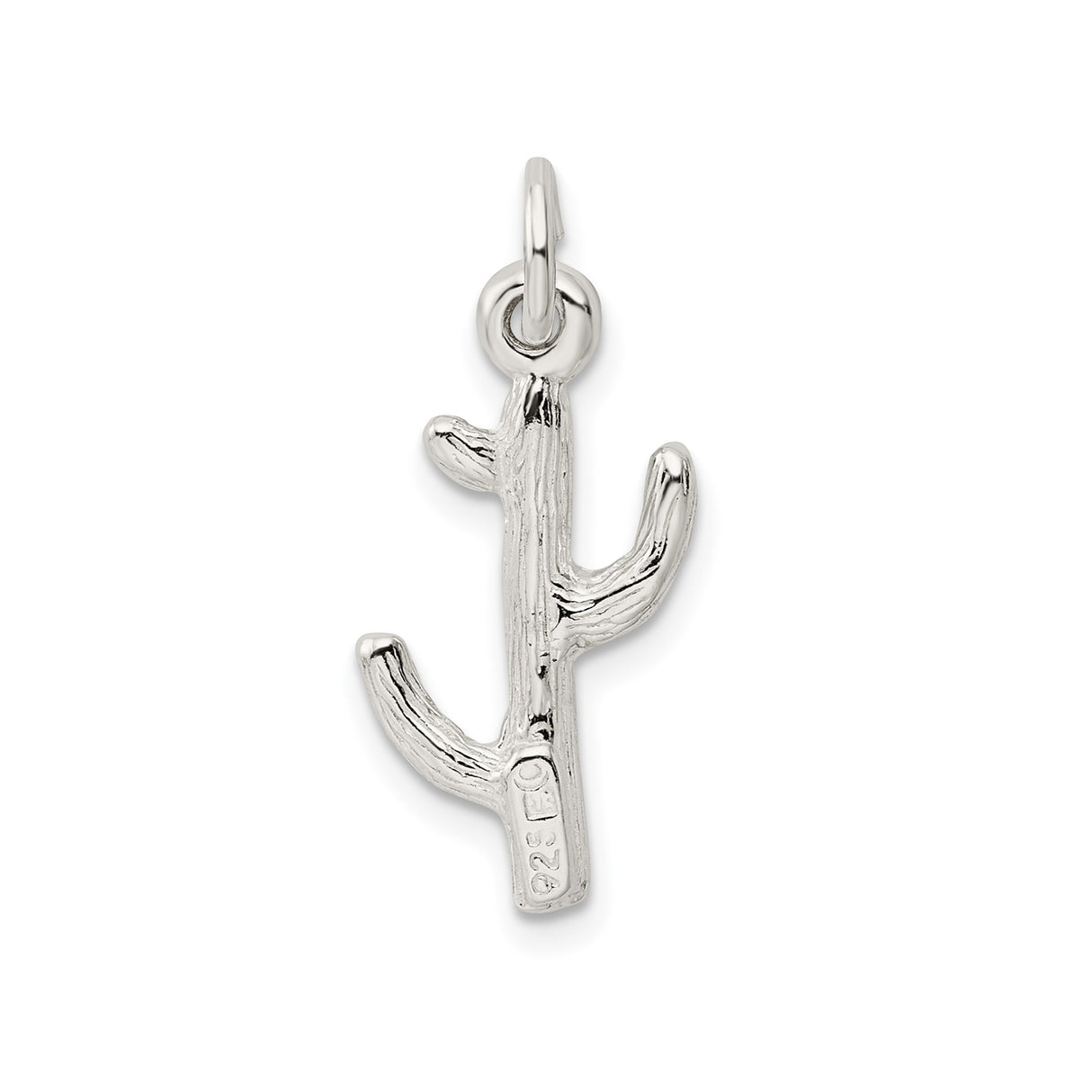 Sterling Silver Cactus Pendant, Desert Plant Charm, Boho Western Style Jewelry for Women or Unisex