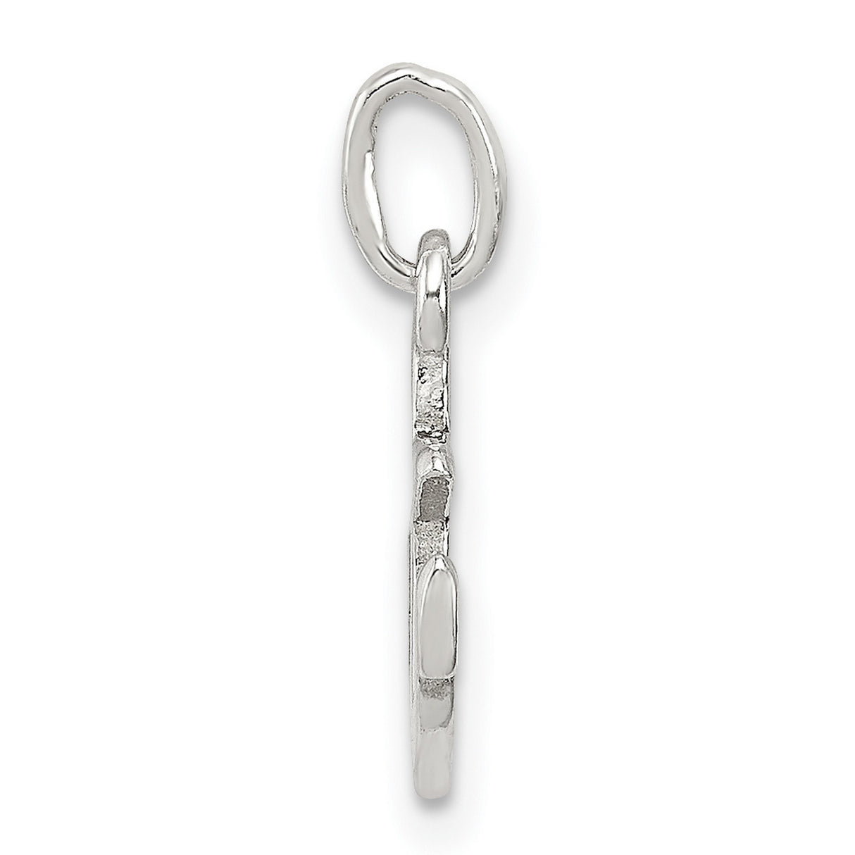 Polished Anchor Charm Pendant in Real 925 Sterling Silver