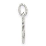 Polished Anchor Charm Pendant in Real 925 Sterling Silver