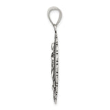 Sterling Silver Virgin Mary Pendant, Our Lady of Guadalupe Oval Medal, Catholic Religious Jewelry