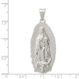 Sterling Silver Guadalupe Pendant Featuring Our Lady of Guadalupe Medallion