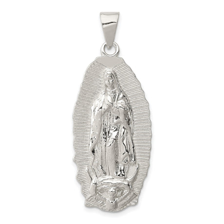 Sterling Silver Guadalupe Pendant Featuring Our Lady of Guadalupe Medallion